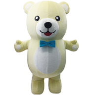 エア着ぐるみクマ薄黄f